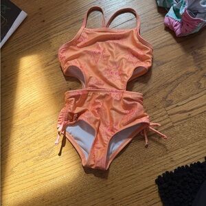 Cat & Jack Orange Bikini with Sun Design